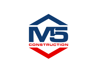 M5 Construction  logo design by alby