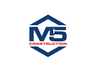 M5 Construction  logo design by alby