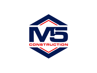 M5 Construction  logo design by alby