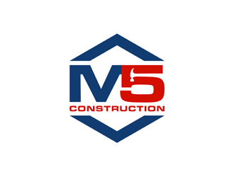 M5 Construction  logo design by alby