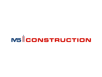 M5 Construction  logo design by alby