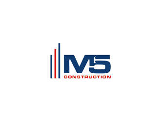 M5 Construction  logo design by alby