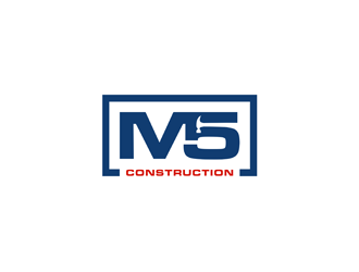 M5 Construction  logo design by alby