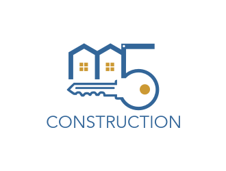 M5 Construction  logo design by protein