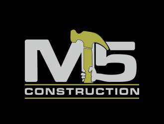 M5 Construction  logo design by Mahrein