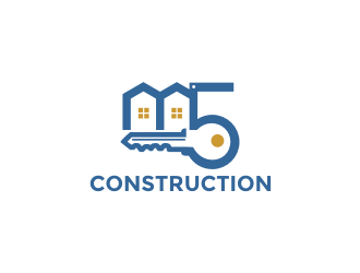 M5 Construction  logo design by protein