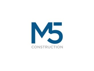 M5 Construction  logo design by sabyan