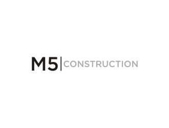 M5 Construction  logo design by sabyan