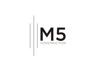 M5 Construction  logo design by sabyan