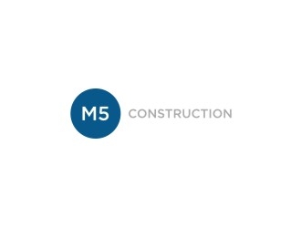 M5 Construction  logo design by sabyan
