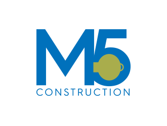 M5 Construction  logo design by Inlogoz