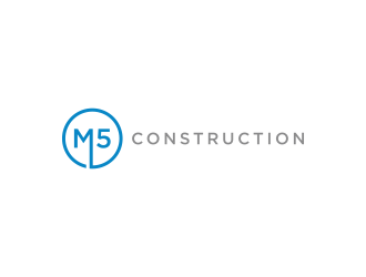 M5 Construction  logo design by Editor