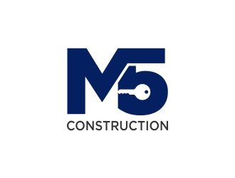 M5 Construction  logo design by assava