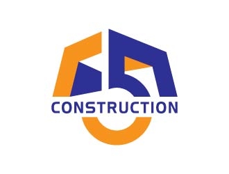 M5 Construction  logo design by hwkomp