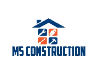 M5 Construction  logo design by AamirKhan