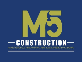 M5 Construction  logo design by invento