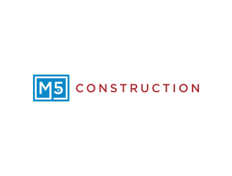 M5 Construction  logo design by Editor