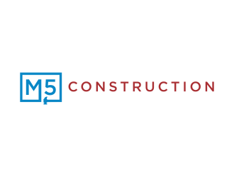 M5 Construction  logo design by Editor