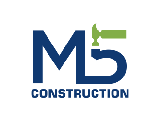 M5 Construction  logo design by Gopil