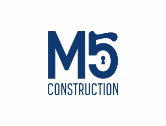 M5 Construction  logo design by pete9