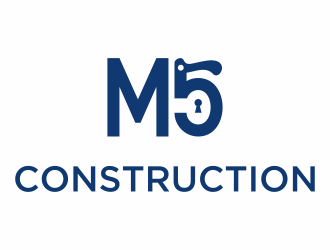 M5 Construction  logo design by pete9