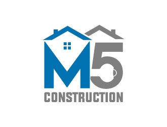 M5 Construction  logo design by MUSANG