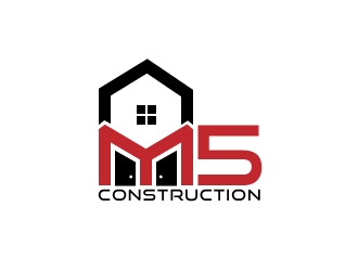 M5 Construction  logo design by Akhtar