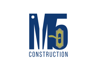 M5 Construction  logo design by Mahrein