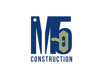 M5 Construction  logo design by Mahrein
