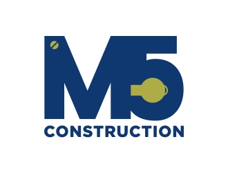 M5 Construction  logo design by excelentlogo