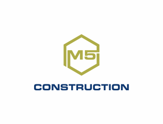 M5 Construction  logo design by Renaker