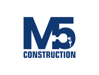 M5 Construction  logo design by yunda