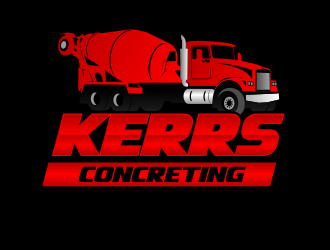 Kerrs concreting  logo design by beejo