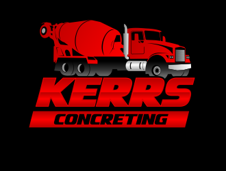 Kerrs concreting  logo design by beejo