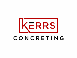 Kerrs concreting  logo design by christabel