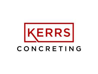 Kerrs concreting  logo design by christabel