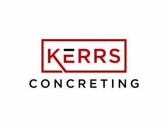 Kerrs concreting  logo design by christabel