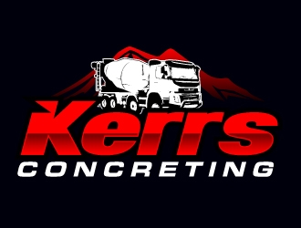 Kerrs concreting  logo design by AamirKhan