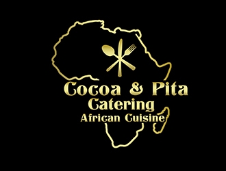 Cocoa & Pitta Catering (African Cuisine) logo design by PrimalGraphics
