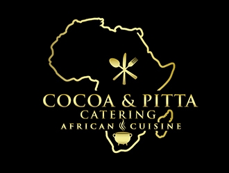 Cocoa & Pitta Catering (African Cuisine) logo design by PrimalGraphics