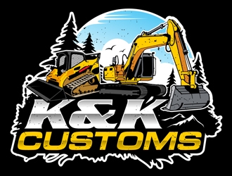 K&K Customs logo design by DreamLogoDesign