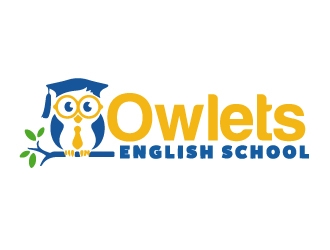 Owlets English School logo design by AamirKhan