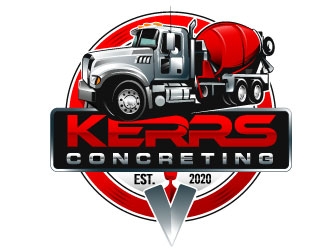 Kerrs concreting  logo design by Suvendu
