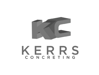 Kerrs concreting  logo design by AamirKhan