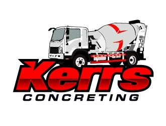Kerrs concreting  logo design by AamirKhan