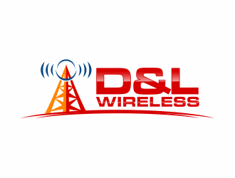 D&L Wireless logo design by mutafailan