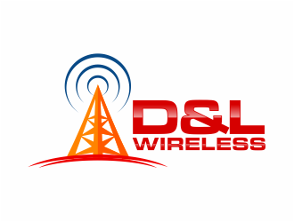 D&L Wireless logo design by mutafailan