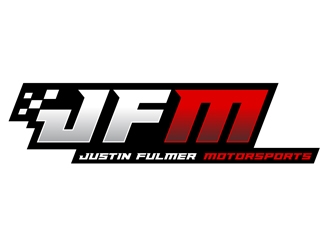 Justin Fulmer Motorsports logo design by DreamLogoDesign
