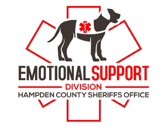 Emotional Support Division of the Hampden County Sheriffs Office  logo design by MAXR