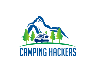 Camping Hackers logo design by Greenlight